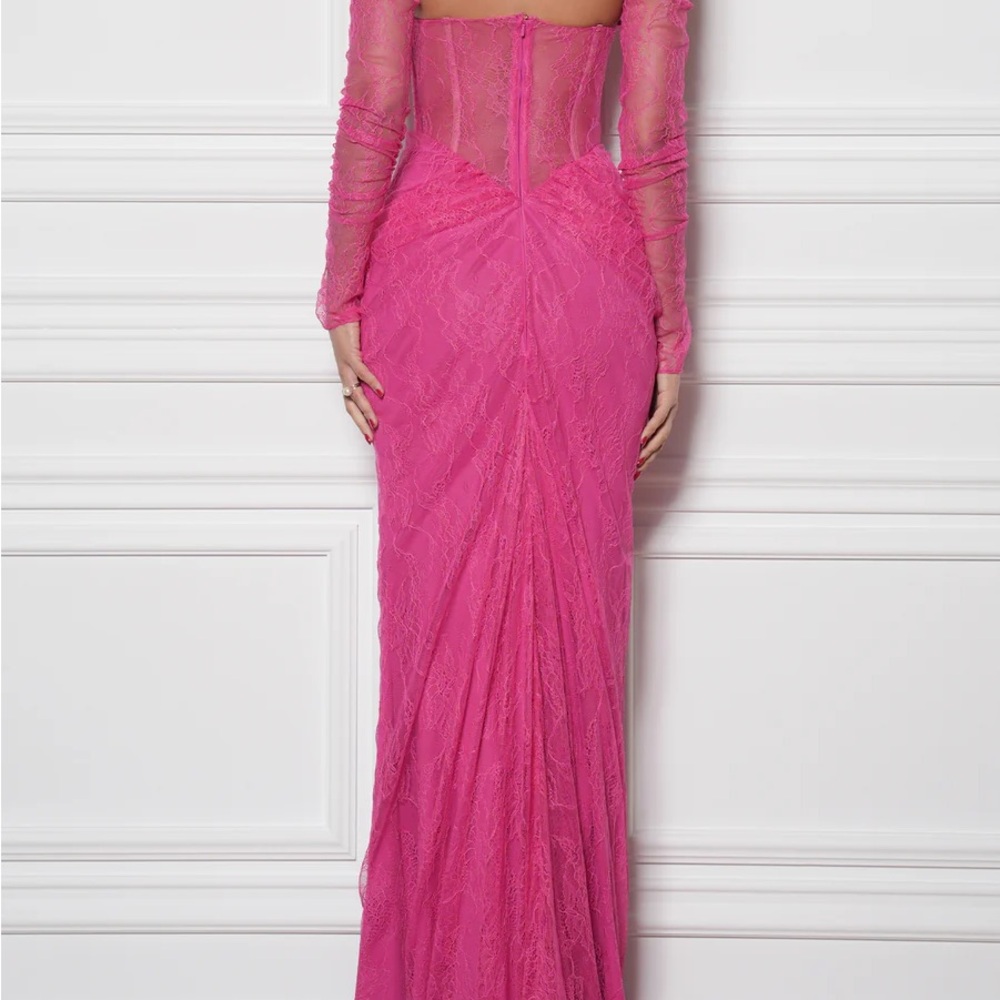 Rhea Costa Kala Dress Raspberry - Picture 3 of 10